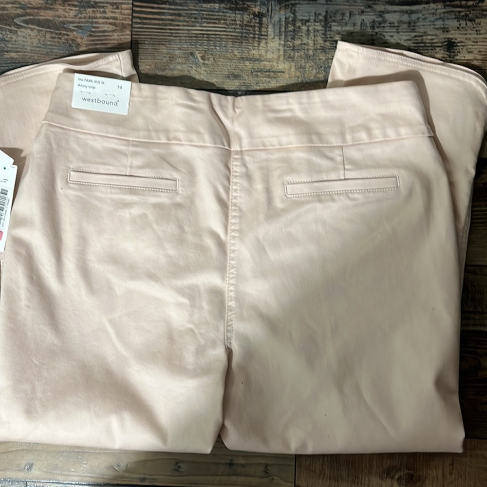 NWT Westbound light pink skinny crop pants - Picture 5 of 5